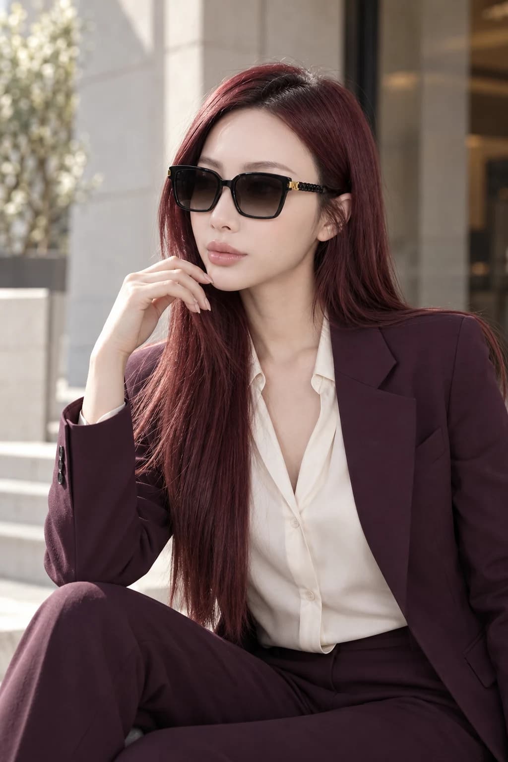 Escada SESC79 0700 Sunglasses lifestyle illustration 2