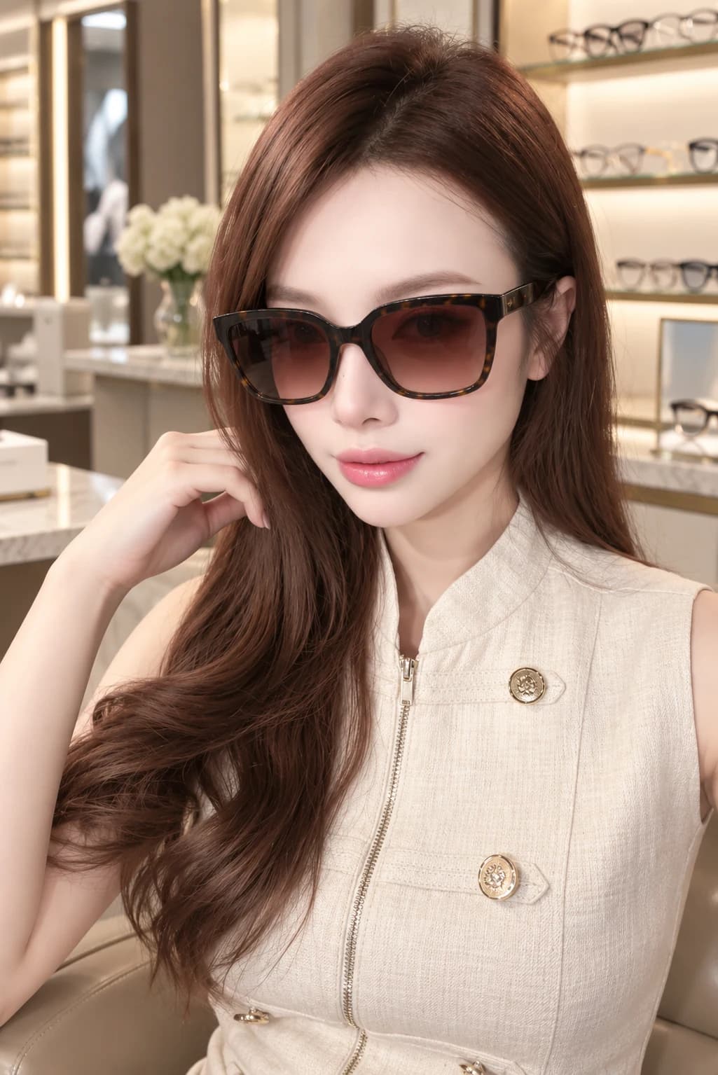 Escada SESC79 0722 Sunglasses lifestyle illustration 1