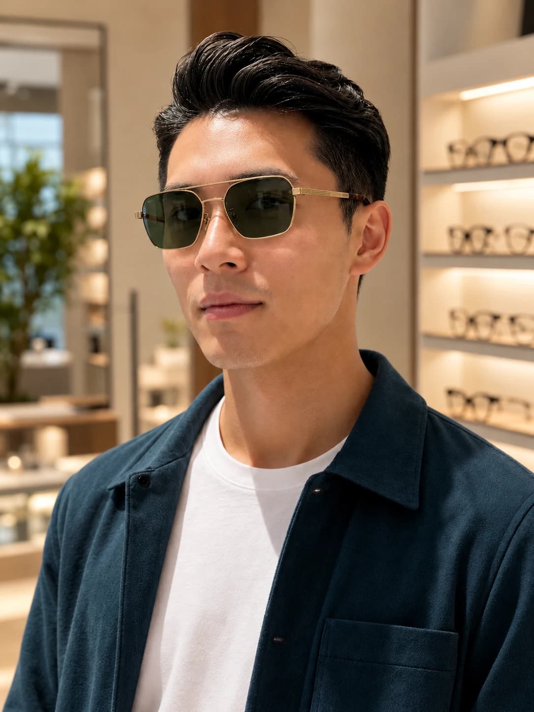 Police SPLE18 0300 Sunglasses lifestyle illustration 1